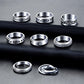 Fidget Rings for Anxiety 8 Stainless Steel Spinner Rings