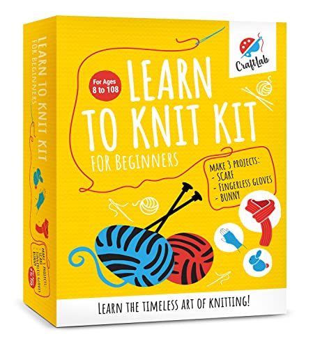 Knitting Kit for Beginners, Includes All Knitting Supplies