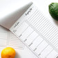Magnetic Meal Planning Pad - Grocery List for Fridge