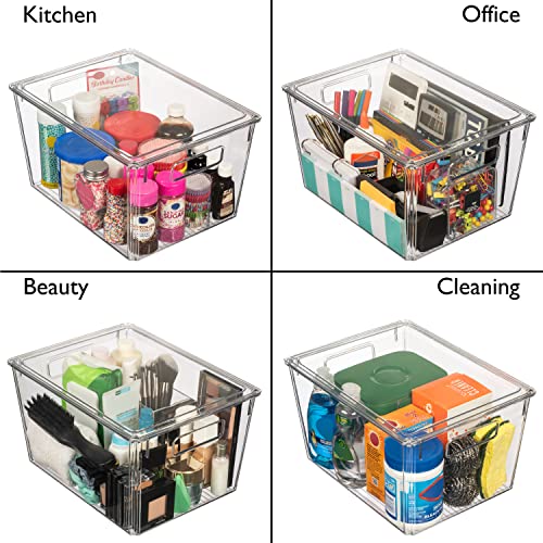 ClearSpace Plastic Storage Bins Perfect Kitchen Organization or