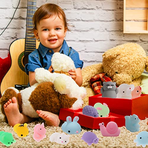 24-Pack: Kids Mochi Squishy Toy with Storage