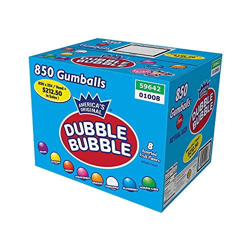 Dubble Bubble One Inch Gumballs - 16 Pounds, Assorted