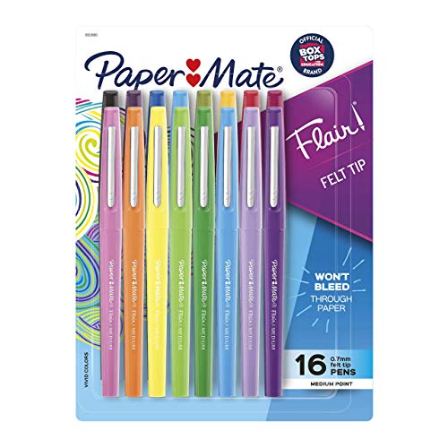 Paper Mate Flair Felt Tip Pens, Medium Point (0.7mm)