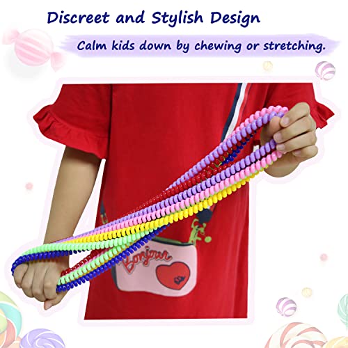 Buy Chew Necklace for Girl by GNAWRISHING, 5 Pack Sensory Chew Necklaces  for Kids with Autism, ADHD, SPD, Chewing, Oral Motor(Pink) Online at  desertcartINDIA