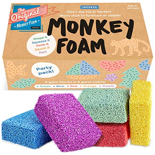 Original Monkey Foam - 5 Giant Blocks in 5 Colors