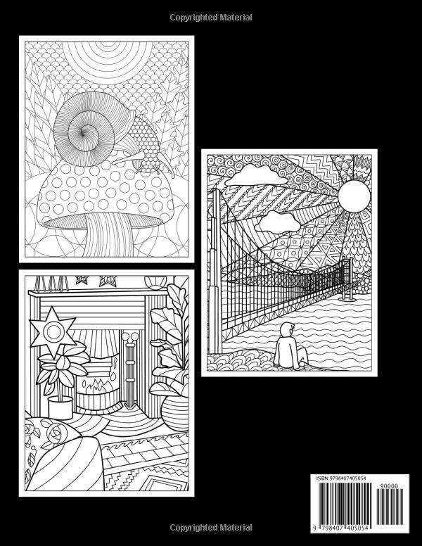 Anxiety Relief Adult Coloring Book: Over 100 Pages of Mindfulness and Anti-stress Coloring To Soothe Anxiety Featuring Beautiful and Magical Scenes,  | Adult Coloring Book (Anxiety Coloring Book) [Book]