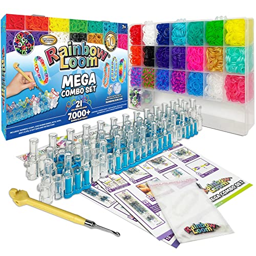 Rainbow Loom MEGA Combo Set, 7000+ Colorful Rubber Bands