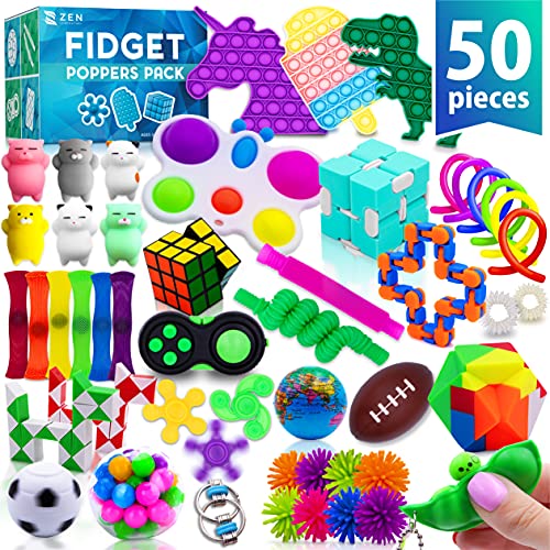 Fidget Toys, Party Favors, Bulk Sensory Toy Pack for Kids, Pop Its